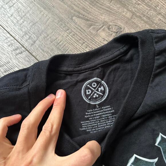 Y2K Grunge Big AOP Goth Cyber Loyalty Dog Graphic Tee Shirt - Picture 3 of 5